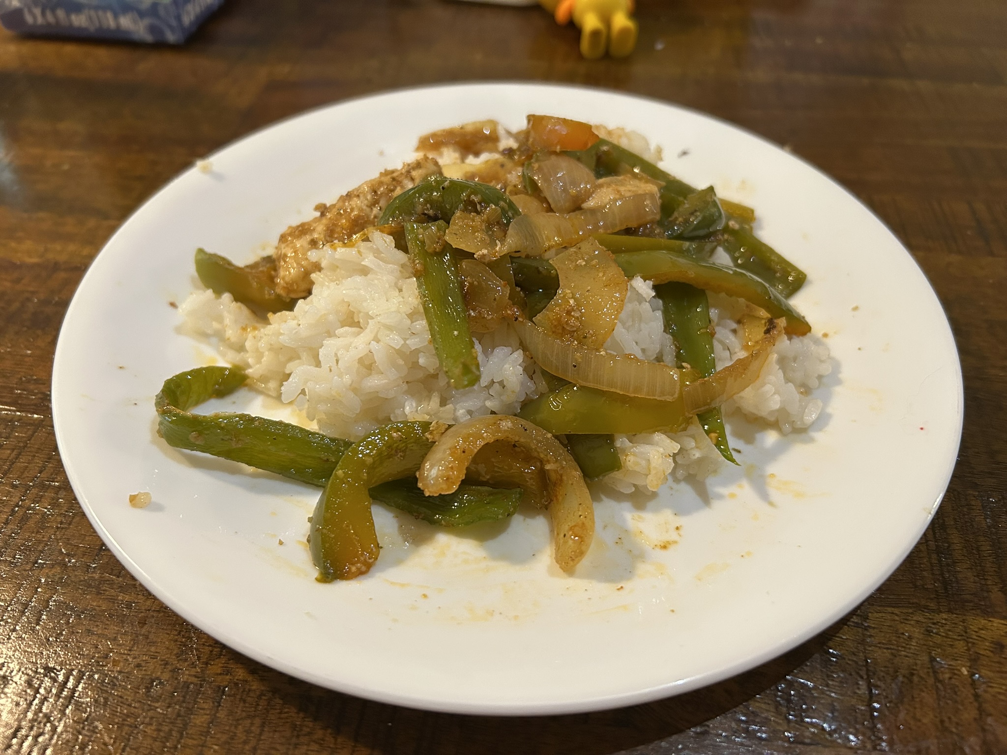 Chicken Fajitas with Cilantro Lime Rice